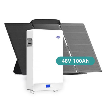 LiFePO4 باتری دیواری 5Kwh سیستم ذخیره سازی انرژی خانگی 48V 100Ah