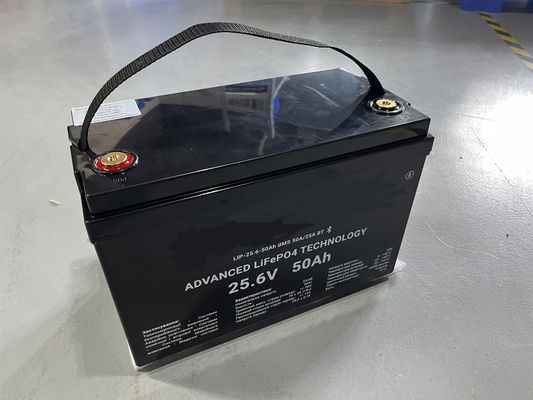 باتری ذخیره سازی خورشیدی LiFePO4 12.8V 100Ah 1280Wh 25.6V 50Ah برای کاروان کاروان کمپینگ RV