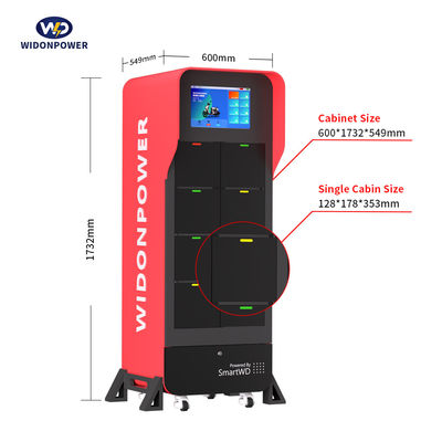 ایستگاه تعویض باتری RFID برای دوچرخه برقی اسکوتر موتورسیکلت ریکشا ورودی 100-240 ولت 50/60 هرتز خداحافظی از درد و رنج شارژ